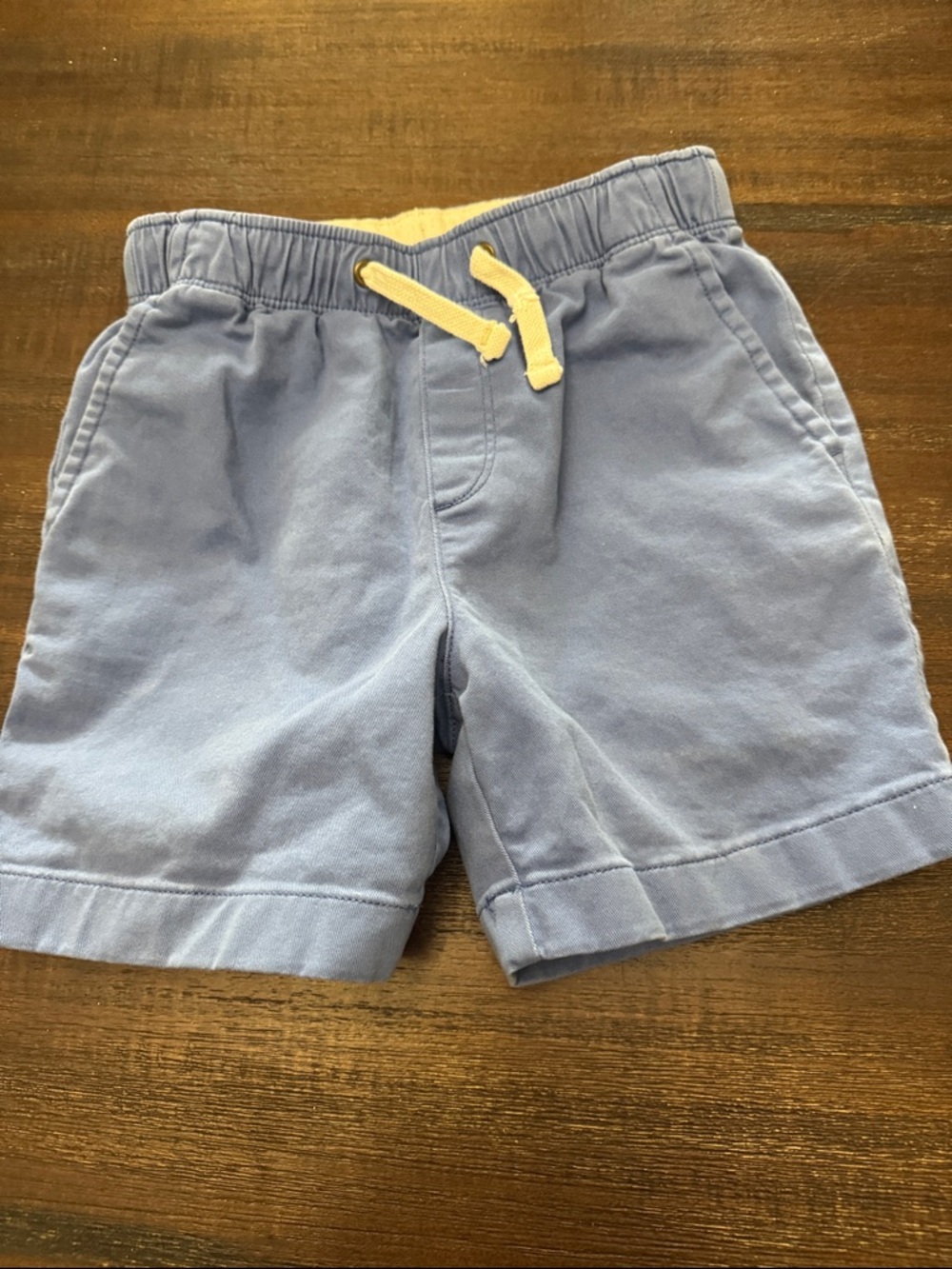 J Crew size 7 Kids Light Blue Pull-On Shorts with Drawstring